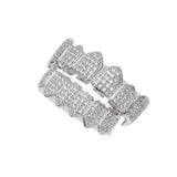 Grillz Electroplating Small Fangs Microinlaid Zircon Vampire teeth Royalty Spectrum