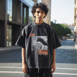 Mens Vintage T Shirt Washed Old Cartoon Print