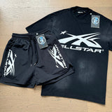 Hellstar T-Shirt And Shorts Two-Piece Set