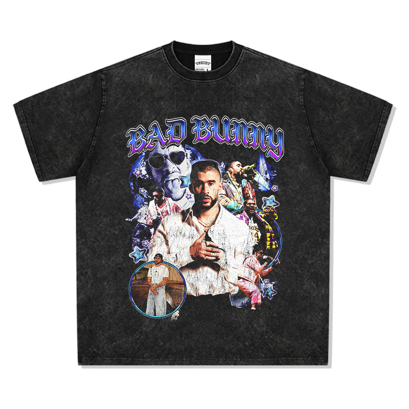 Bad Bunny Indexed Black T-shirt