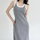 Women Dresses Knitted Vest Dress Loose