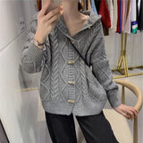 Women Knitted Cardigan Jacket Loose