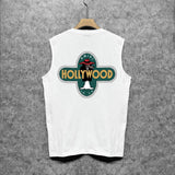 Amiri tank top gray wolf cross print