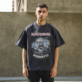 Mens Vintage T Shirt Short Sleeve T-Shirt Men