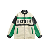 Unisex Pu Jacket Retro Loose Motorcycle Jacket