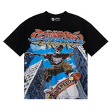 Godspeed T Shirts Urban Skateboard Skull Junior Print Cotton Casual Short Sleeve Men and Women