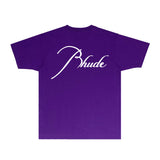 Rhude T Shirts Printed Trendy Pure Cotton