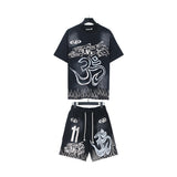 Hellstar T-Shirt And Shorts Two-Piece Set