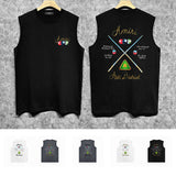 Amiri tank top billiard cue printing