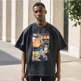 Mens Vintage T Shirt Short Sleeve T-Shirt Men