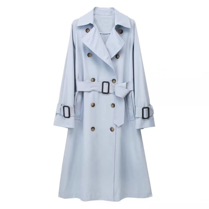 Women Trench Coat British Style Loose Trench Coat