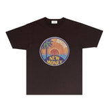 Rhude T Shirts Printed Trendy Pure Cotton