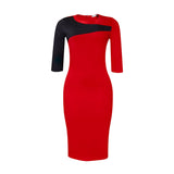 Women Dress Women's Autumn Solid Color Dress