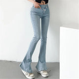 Women Jeans Slimming Stretch Flared Pants