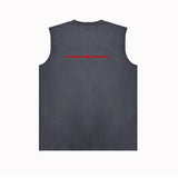 Amiri tank top small spider letter horizontal stripprinting