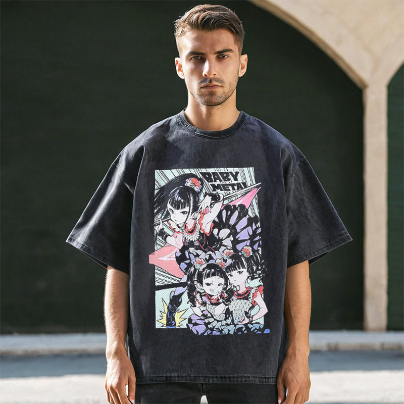 Mens Vintage T Shirt Short Sleeve T-Shirt Men
