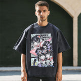 Mens Vintage T Shirt Short Sleeve T-Shirt Men