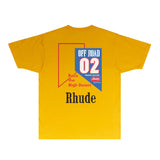 Rhude T Shirts Printed Trendy Pure Cotton