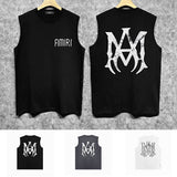 Amiri tank top mottled spider print