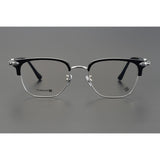 CHH Chrome Hearts Glasses Pure Titanium Vintage Fashion Half Frame Myopia Glasses Frame