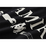Amiri T Shirts Fashion Print Couple High Street