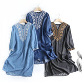 Women Dresses Summer Dress Breathable Denim Skirt