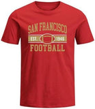 Waykingo Men's Clothing Gift Shirt Men's Short Sleeve T-Shirt Adult Sports Fan Football Shirt