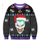 Black Christmas Sweater Vertical Stripes 3D Printed Sweater