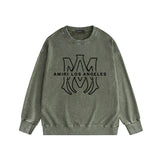 Amiri Distressed Sweatshirt Printed Trendy Pure Cotton