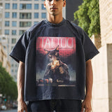 Mens Vintage T Shirt TEminem Print Short Sleeve
