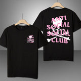 Anti Social High Quality Summer Luxury Print Letter T-Shirt