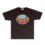 Rhude T Shirts Printed Trendy Pure Cotton