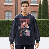 Mens Vintage Long Sleeve Shirt Long Sleeve T-Shirt Men's Cotton