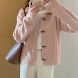 Women Knitted Cardigan Loose Knit Fashionable Jacket
