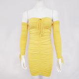 Women Dress Summer Sexy Pleated Temperament Dress