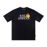 Palm Angels T Shirts Angel Flame Print Men's and Women's Loose Short-Sleeved T-shirt