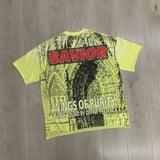 First Row T Shirts Wings of Purity Tee Hot Diamond Ma Liu Washing Water