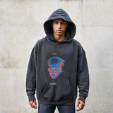 Mens Vintage Hoodie Sweater Men's and Women's Printed Hoodie