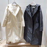Women Cotton Coat Loose and Lazy Style Hooded Jacket