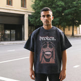 Mens Vintage T Shirt Skull T-Shirt High Street Short Sleeve