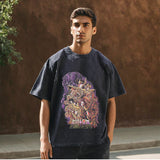 Mens Vintage T Shirt Retro Short Sleeve T-Shirt for Men and Women