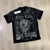 First Row T Shirts STAY CURIOUS EYEBALL FOIL TEE