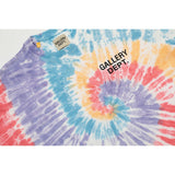 Gallery Dept T Shirts Tie-Dye Washed Old Retro Short Sleeve