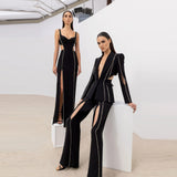 Women Dress Hollow-out Slit Stretch Dress