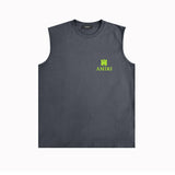 Amiri tank top small spider letter horizontal stripprinting