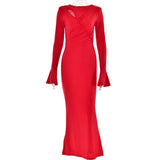 Women Dress Sexy Fashion Pleated Dress