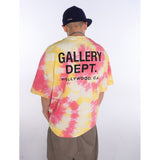 Unisex T-Shirts GALLERY DEPT Tie-Dye Loose Casual T-Shirt