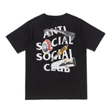 Anti Social Club T Shirt Summer Lettered Casual Loose Men's Clothing