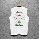 Amiri tank top billiard cue printing