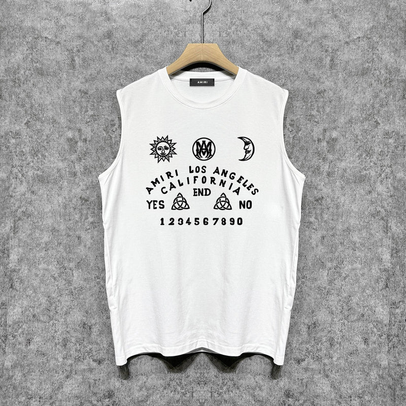 Amiri tank top day and night star print